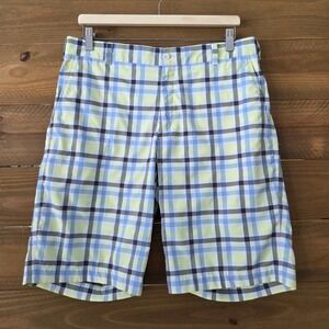 Nike Golf Dri-FIT Plaid Shorts Men Size 33